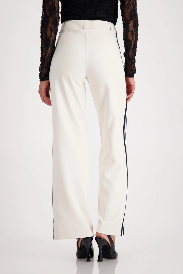 Monari - Straight-Leg Trousers with Side Stripe