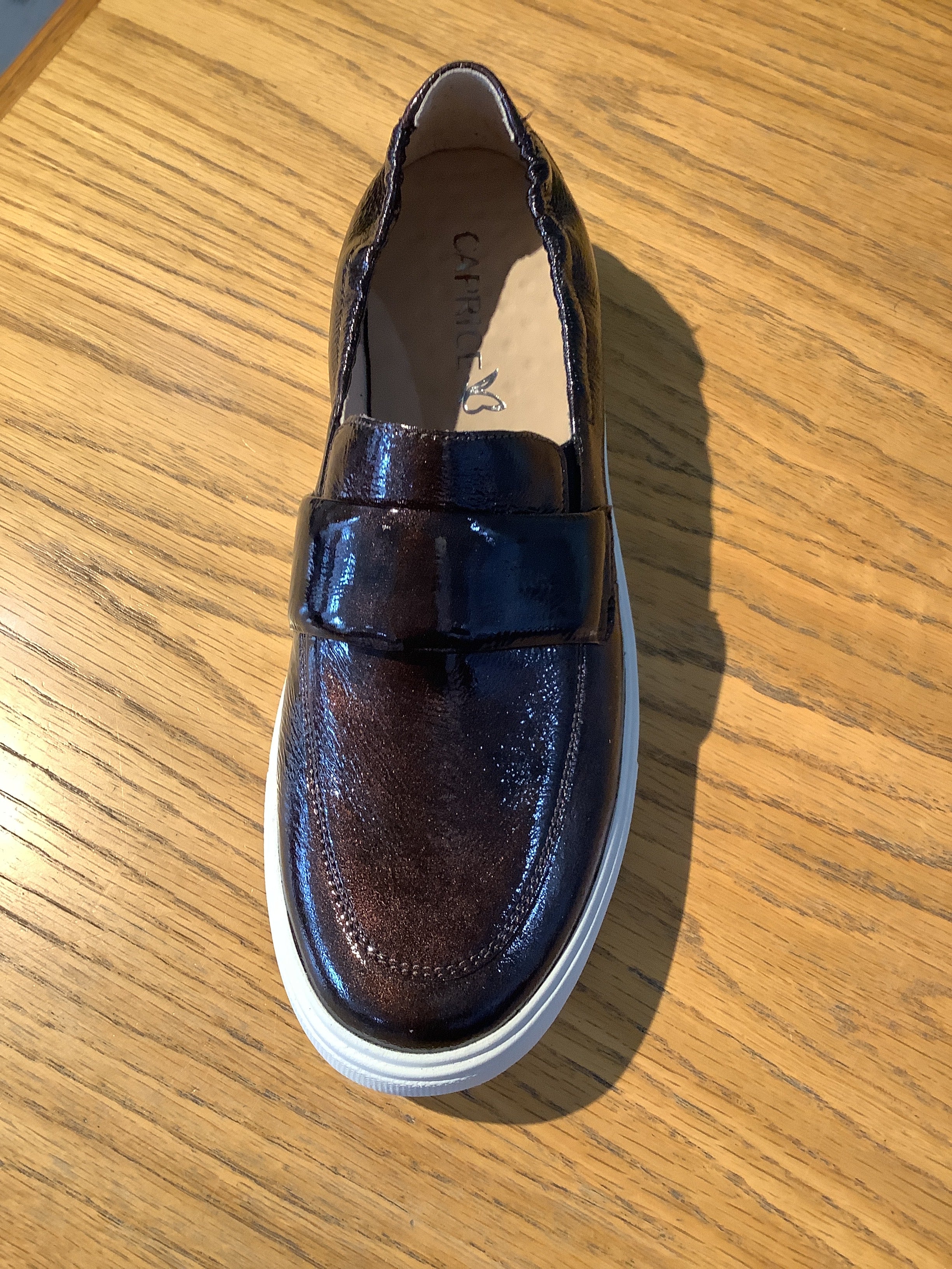 Caprice - Claret Patent Loafer