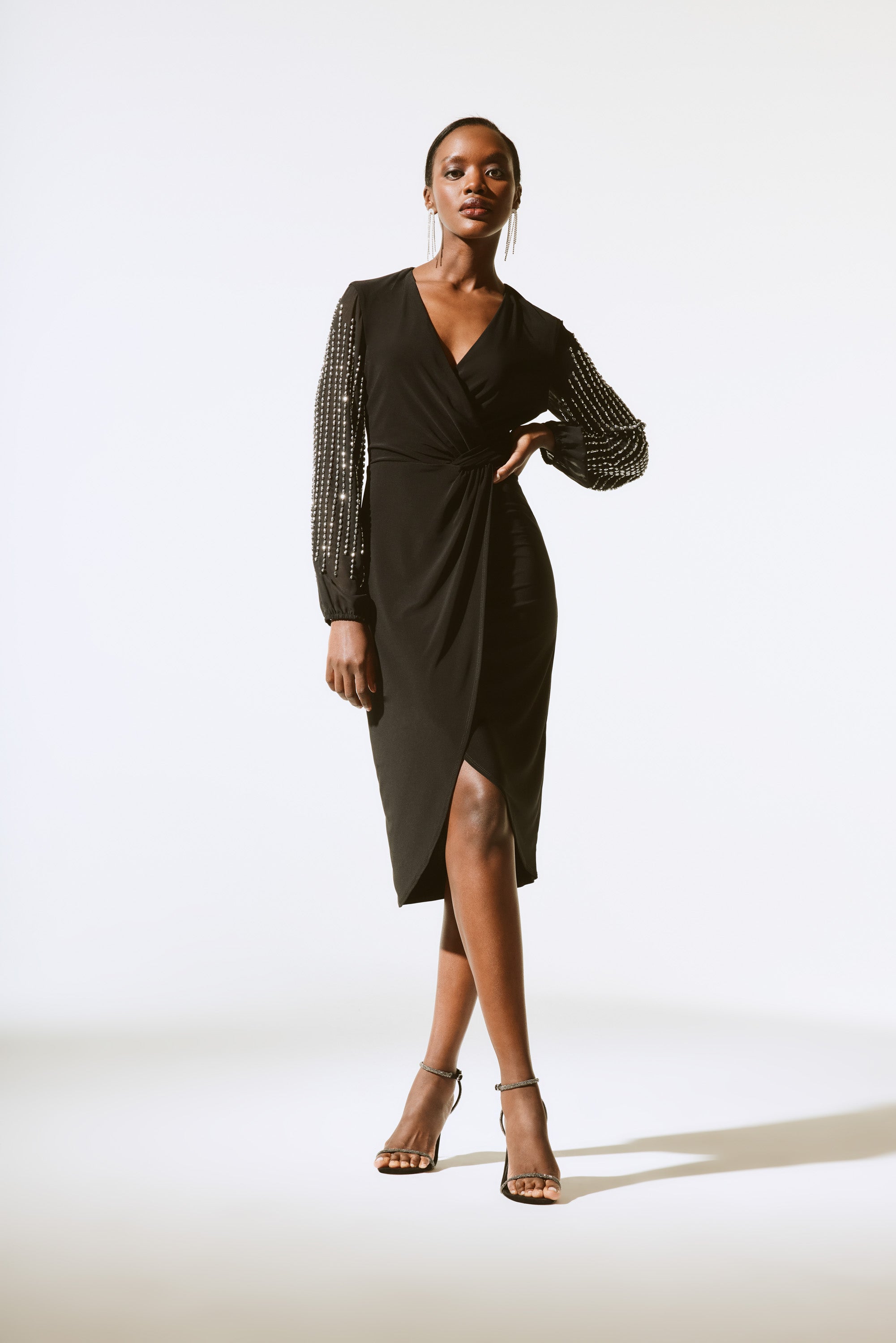 Joseph Ribkoff -  Black diamante Dress