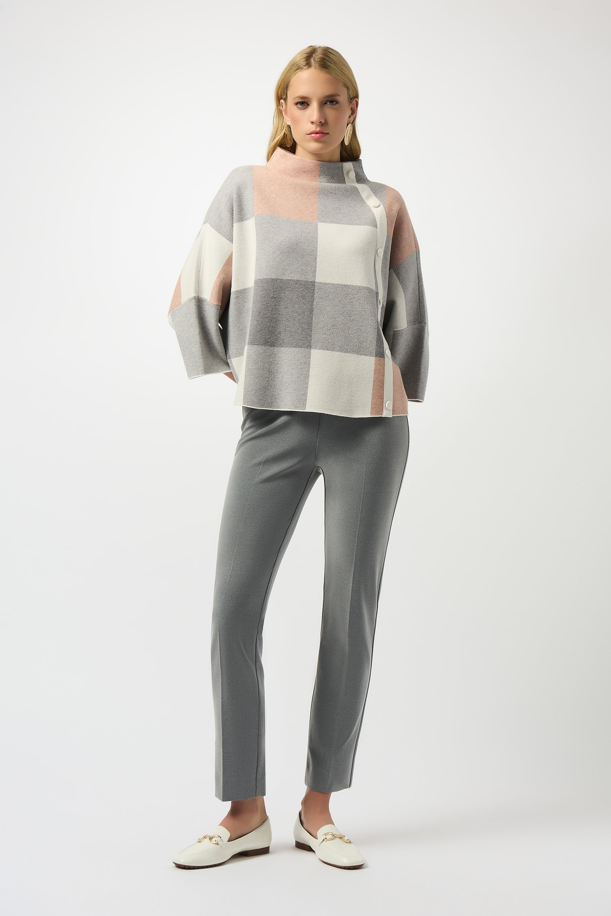 Joseph Ribkoff - Grey Melange Trouser
