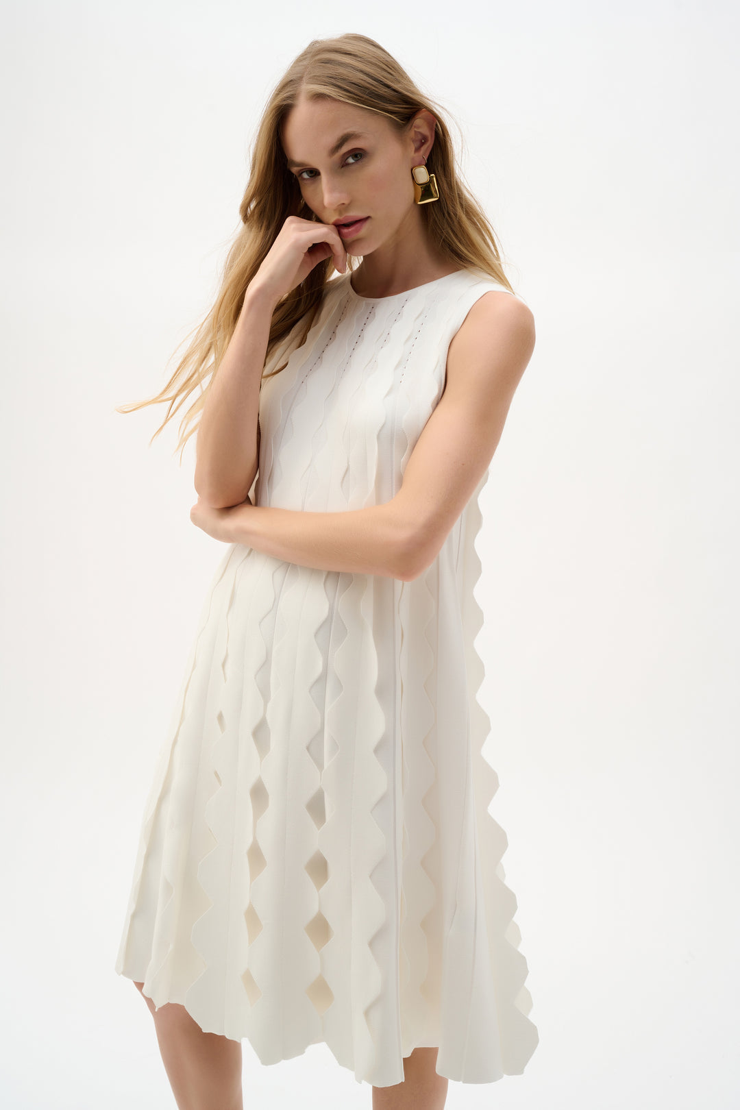 Joseph Ribkoff 262961 Offwhite Vanilla Long Dress