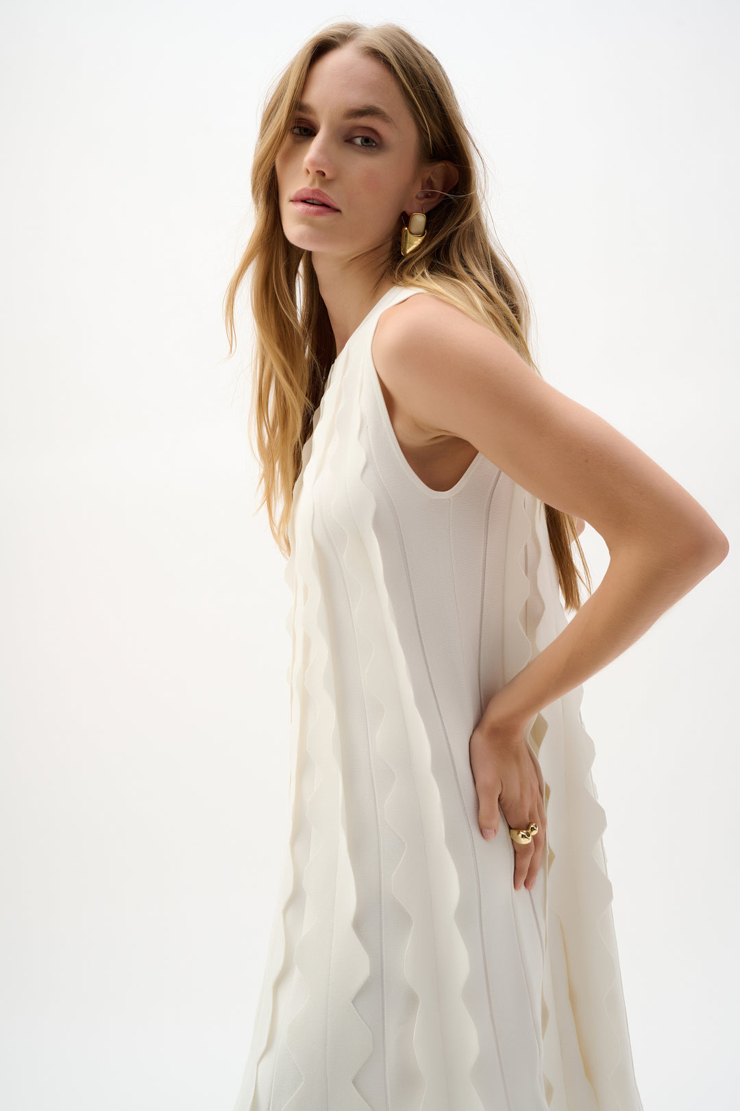 Joseph Ribkoff 262961 Offwhite Vanilla Long Dress