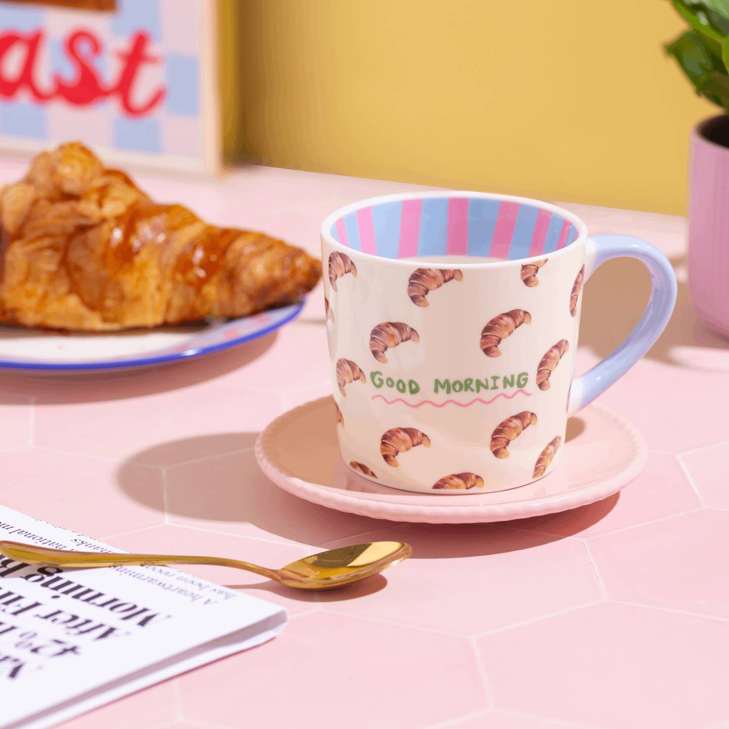 Eleaner Bowmer Good Morning Croissant Mug