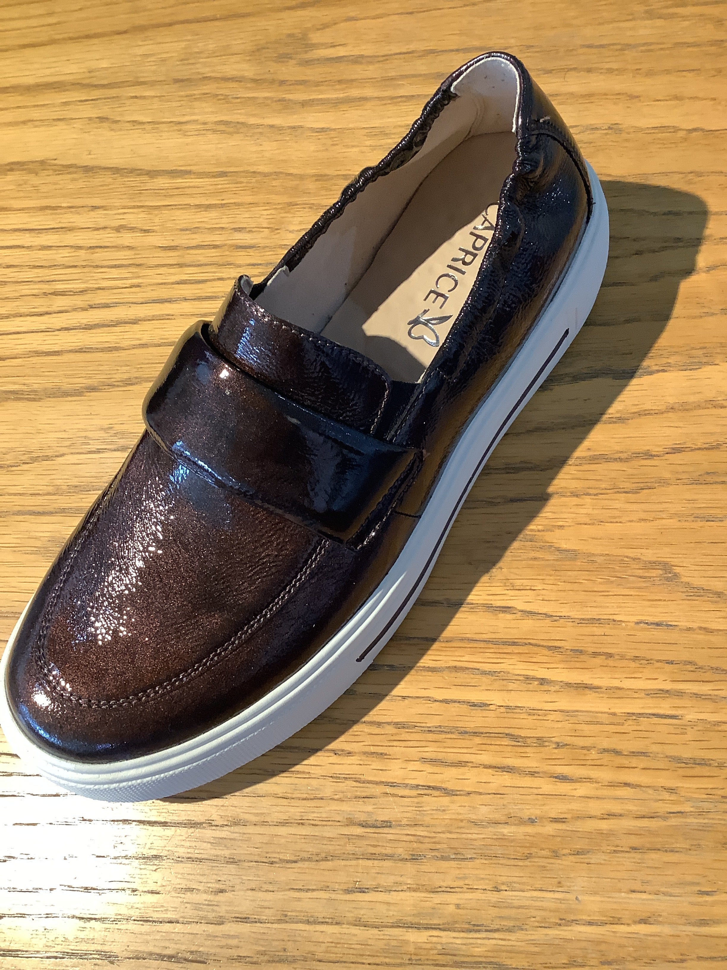 Caprice - Claret Patent Loafer
