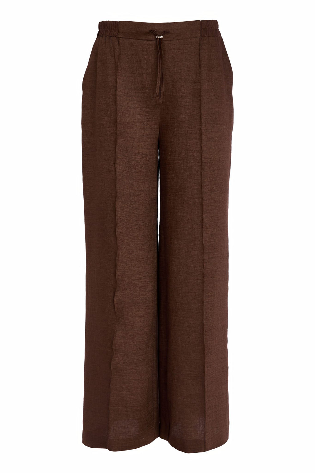 Naya Chocolate Clasic Wide Leg Trouser With Side Pocket 240