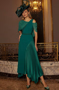 Veni Infantino - Teal Pleat Dress