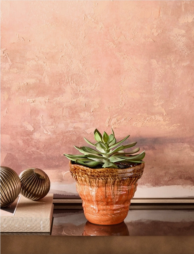 Libra Ibiza Reactive Glaze Planter Small
