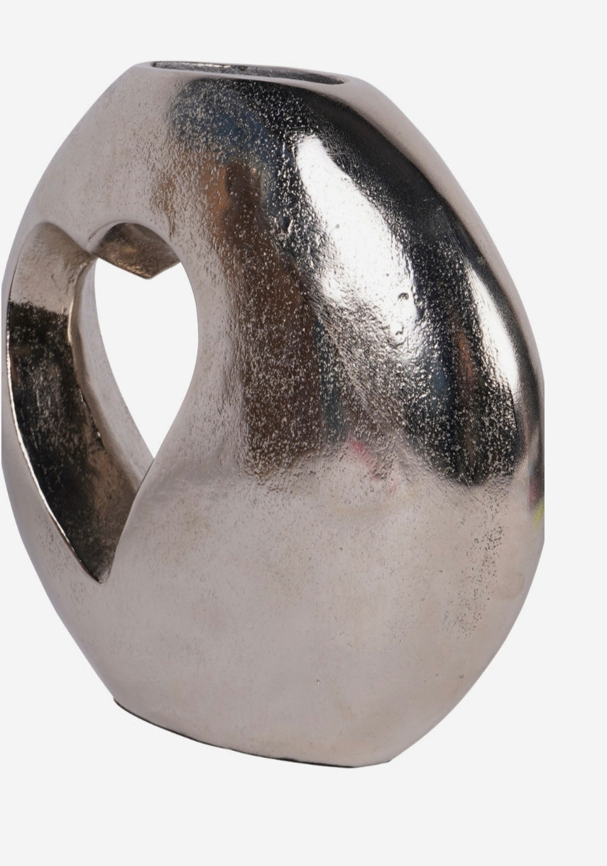 Libra Esme Heart Cast Aluminium Vase