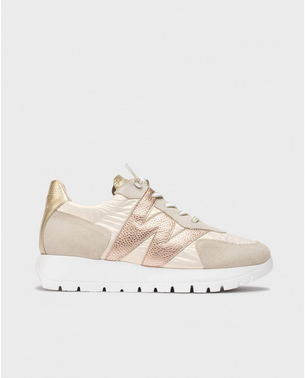 Wonders - Metalic Trainer - Beige