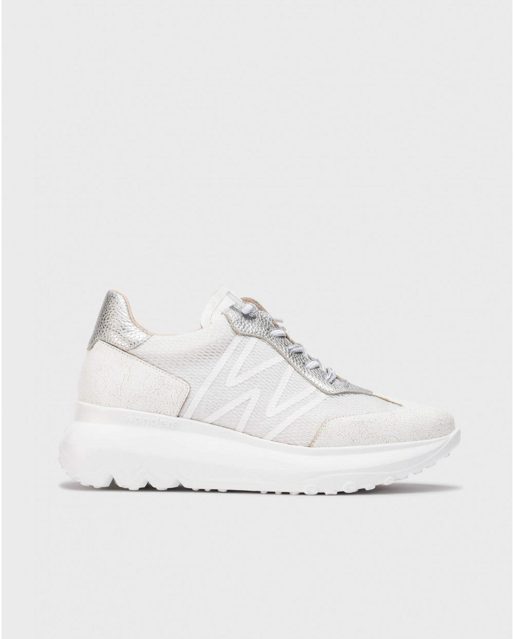 Wonders - Silver Metalic Trainer