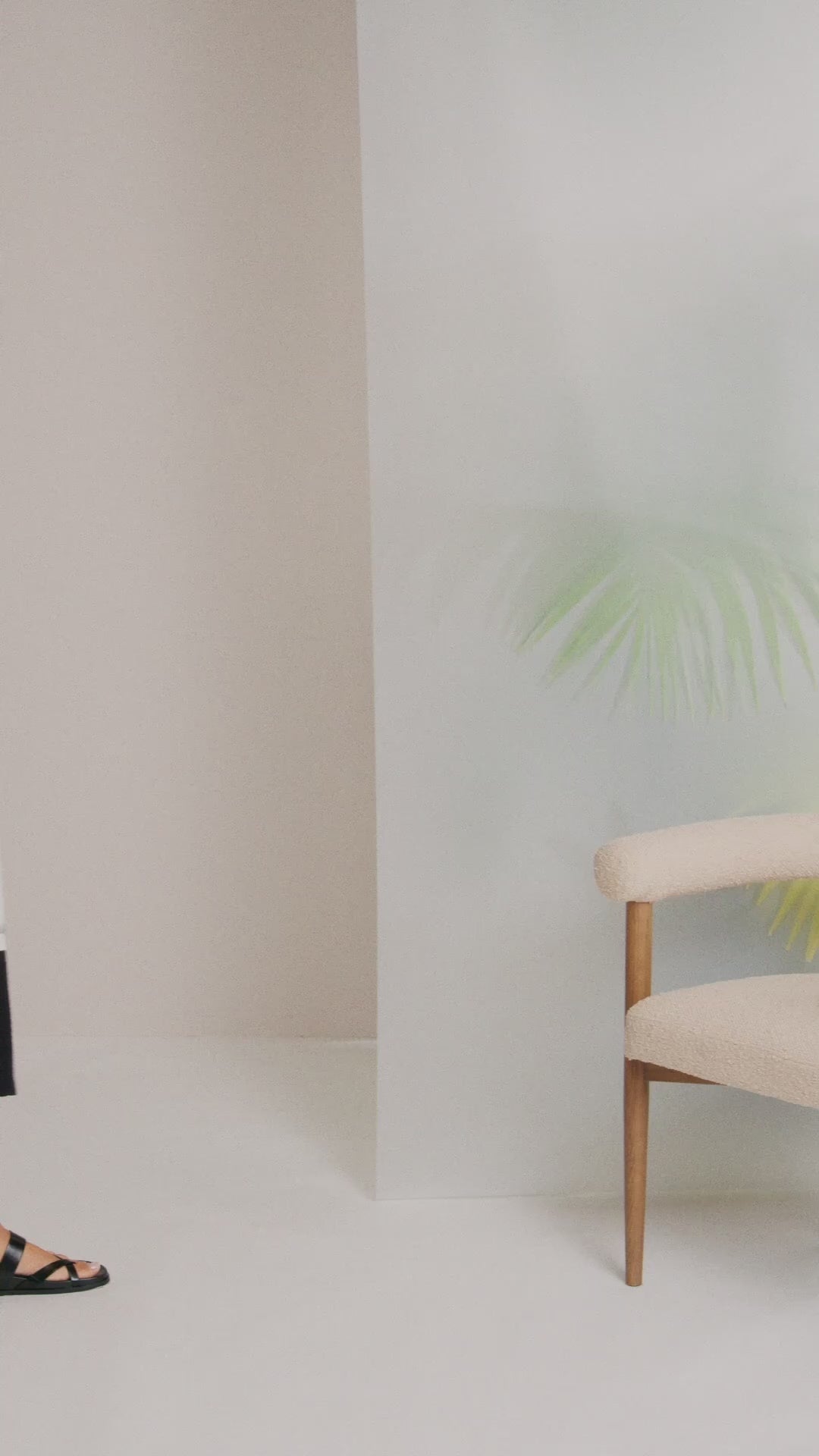 Naya Brush Stroke Dress With Contrast At Hemline 320