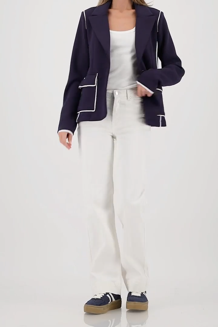 Monari 410482 Navy Classic Sweat Blazer