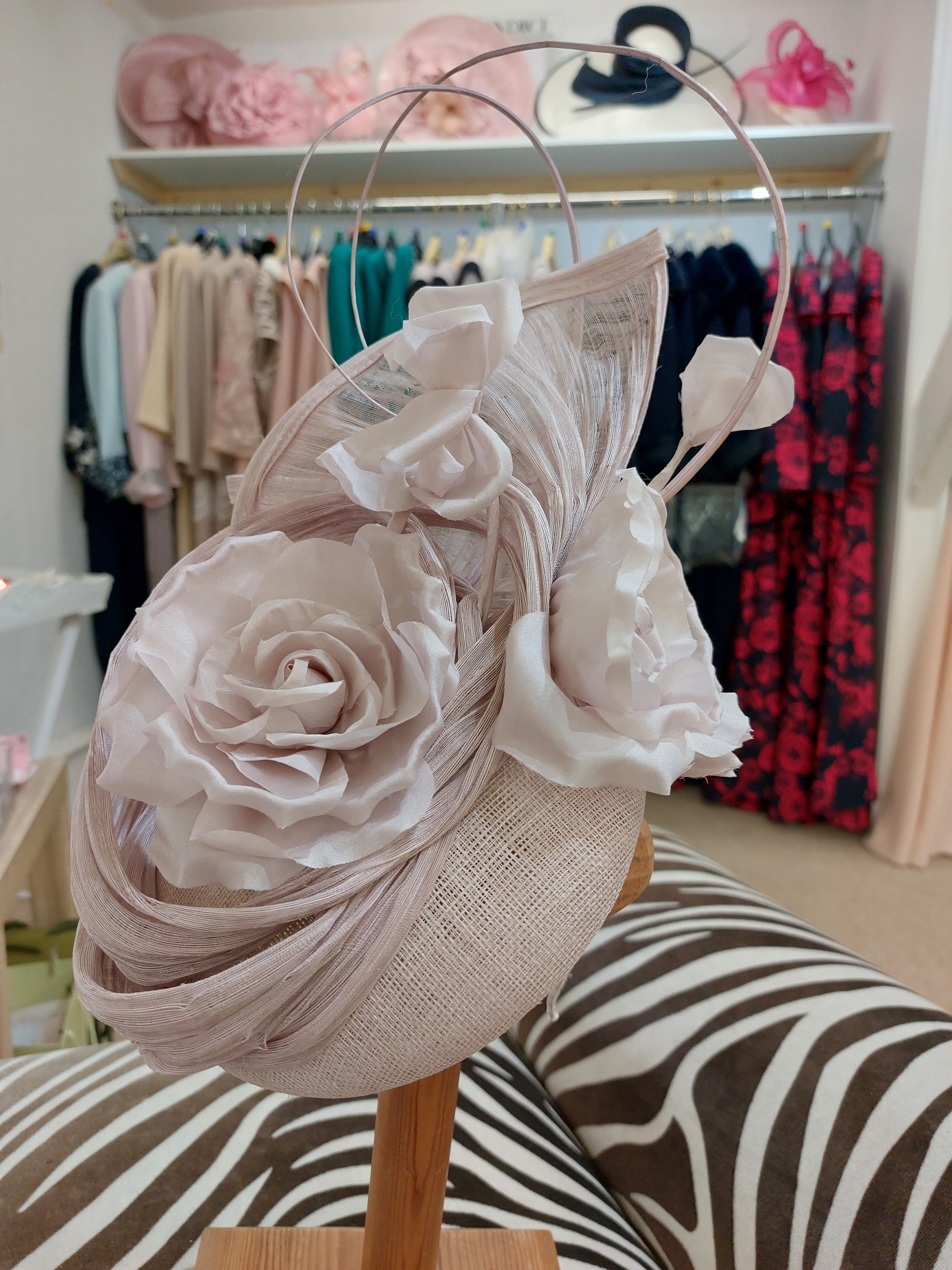 Snoxells - Flower swirl Fascinator - Martha V 